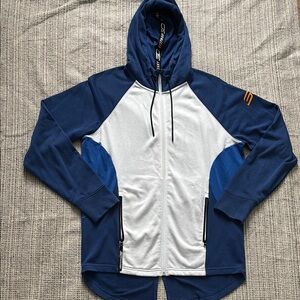 Under Armour Steph Curry Blue and White Zip Hoodie SZ Men’s Large